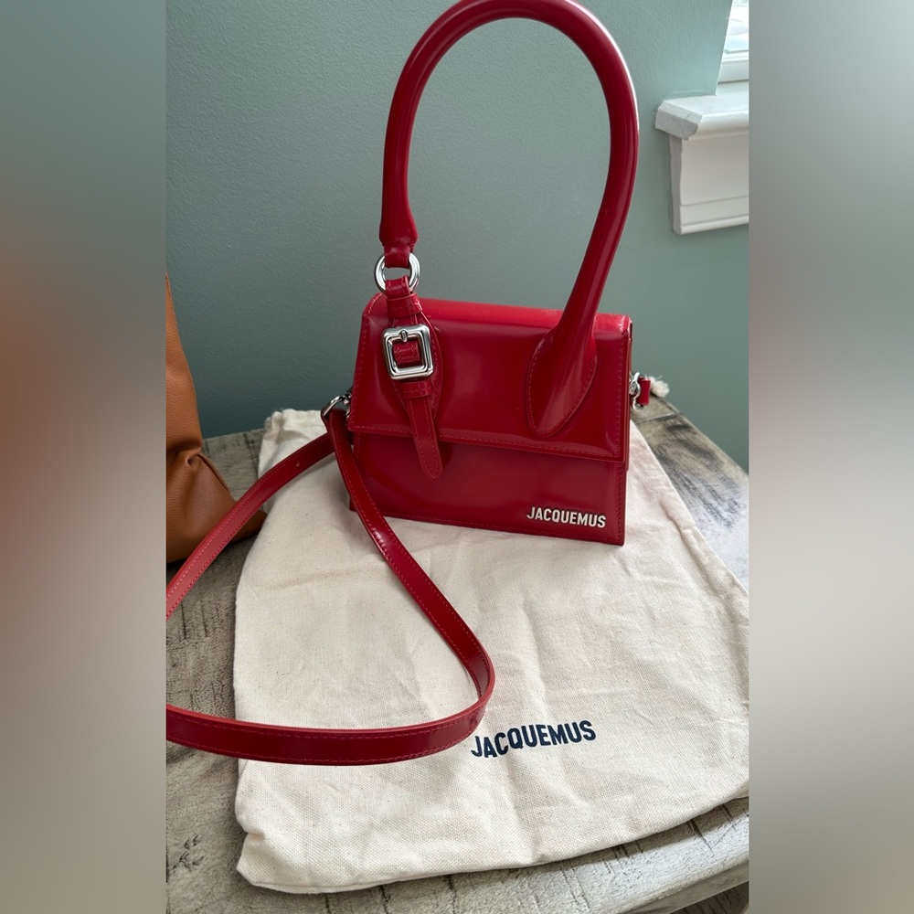 Jacquemus Red Leather Bag - Picture 2 of 16